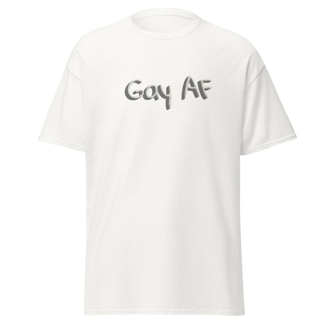 Gay AF Unisex Classic Tee – Bold LGBTQ+ Pride Shirt