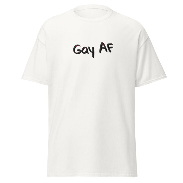 Gay AF Unisex Classic Tee – Bold LGBTQ+ Pride Shirt