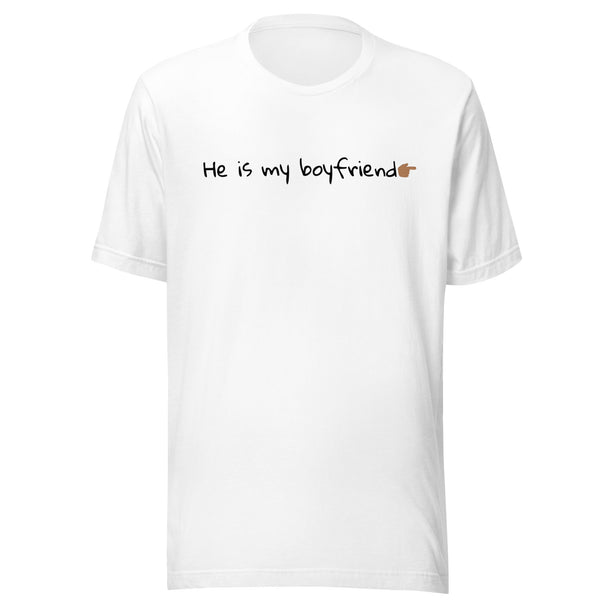 “He Is My Boyfriend” Unisex T-Shirt – LGBTQ+ Relationship Pride Tee