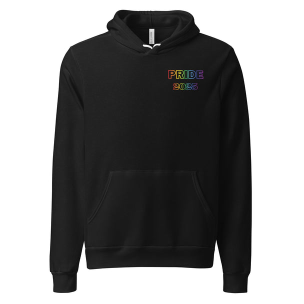 Pride 2025” Unisex Hoodie – Minimalist LGBTQ+ Pullover