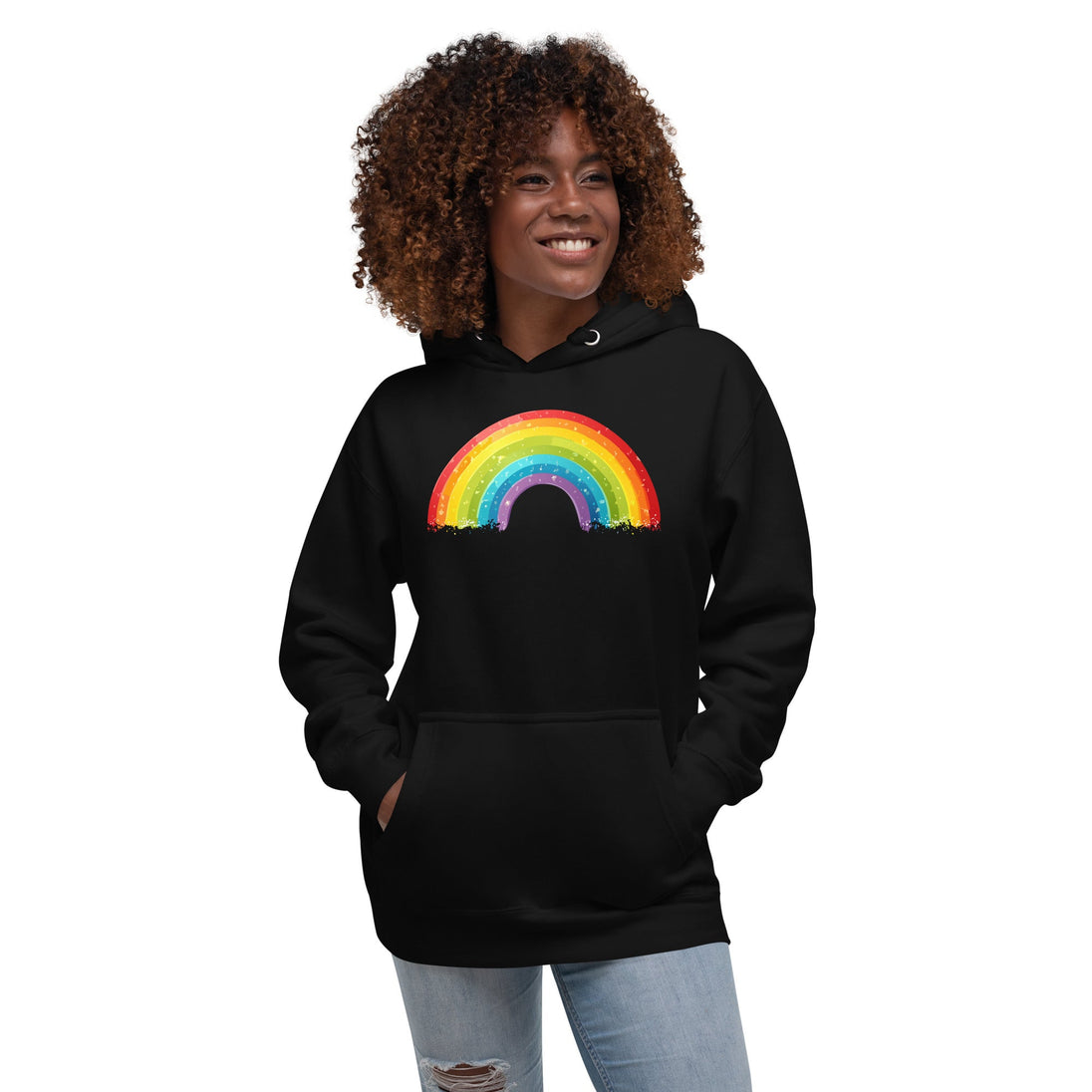 Pride Rainbow Hoodie – Unisex Soft Streetwear