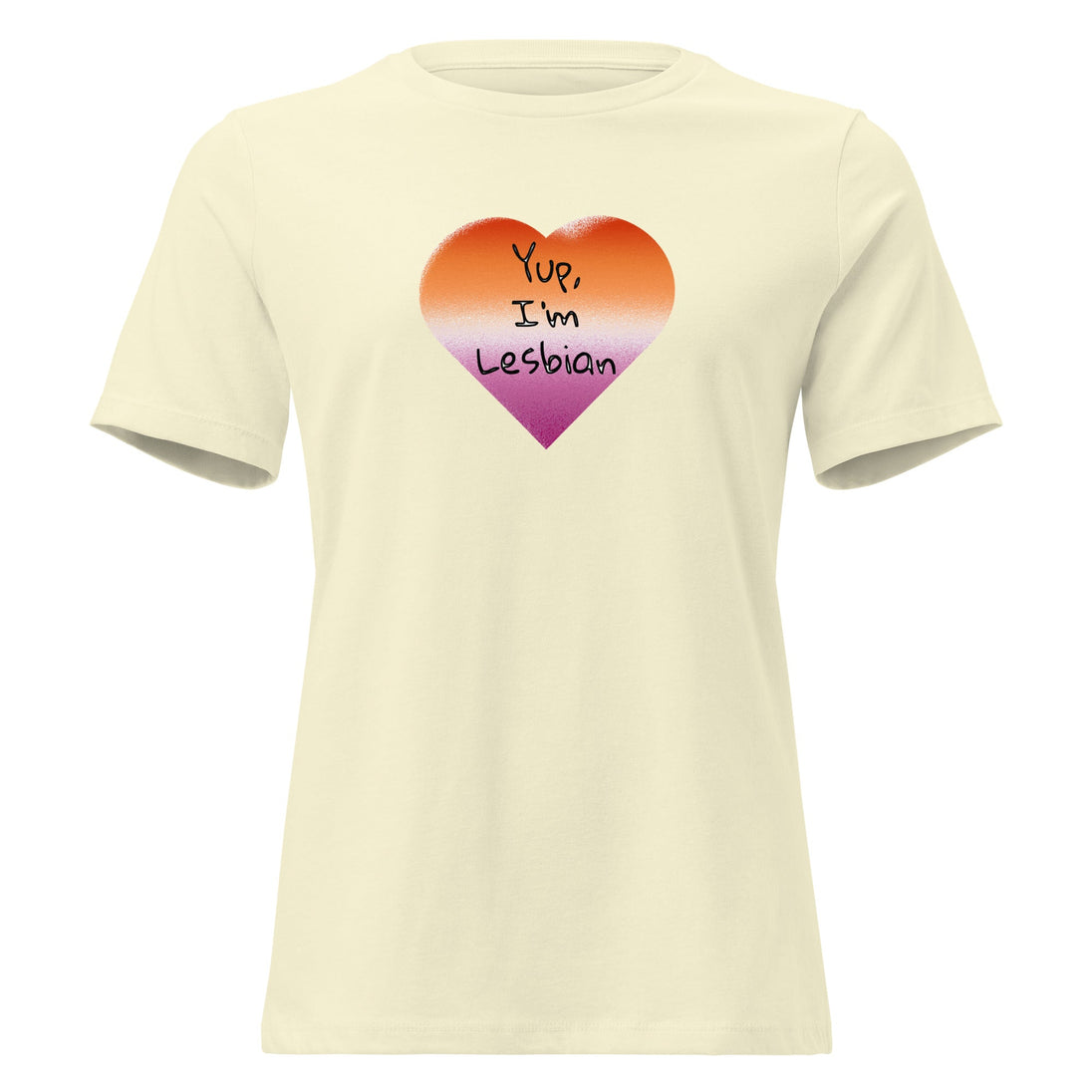 “Yup, I’m Lesbian” Women’s Relaxed Fit T-Shirt – LGBTQ+ Pride Tee