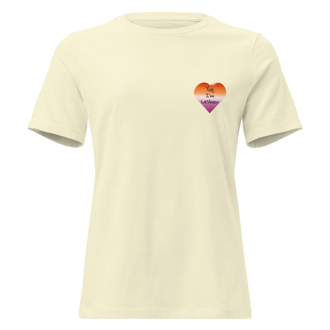 “Yup, I’m Lesbian” Women’s Relaxed Fit T-Shirt – LGBTQ+ Pride Tee