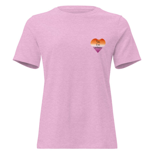 “Yup, I’m Lesbian” Women’s Relaxed Fit T-Shirt – LGBTQ+ Pride Tee