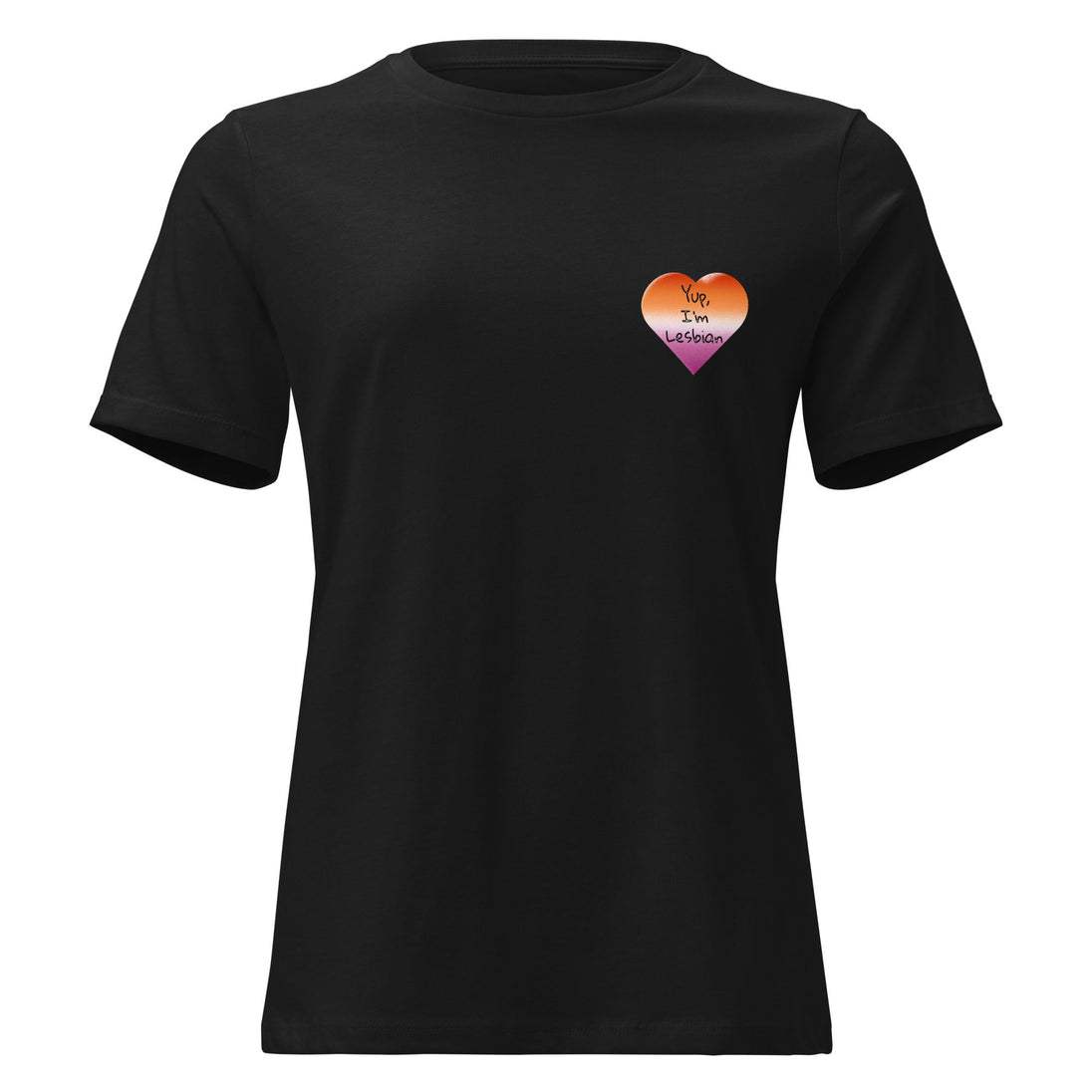 “Yup, I’m Lesbian” Women’s Relaxed Fit T-Shirt – LGBTQ+ Pride Tee