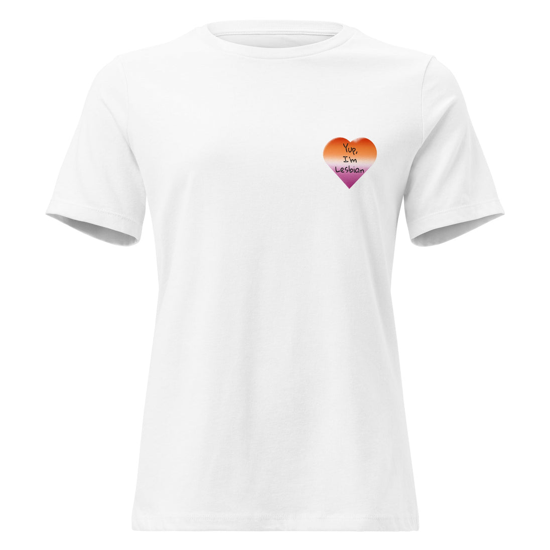“Yup, I’m Lesbian” Women’s Relaxed Fit T-Shirt – LGBTQ+ Pride Tee